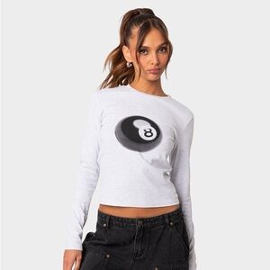 EDIKTED 8 Ball Long sleeve Top